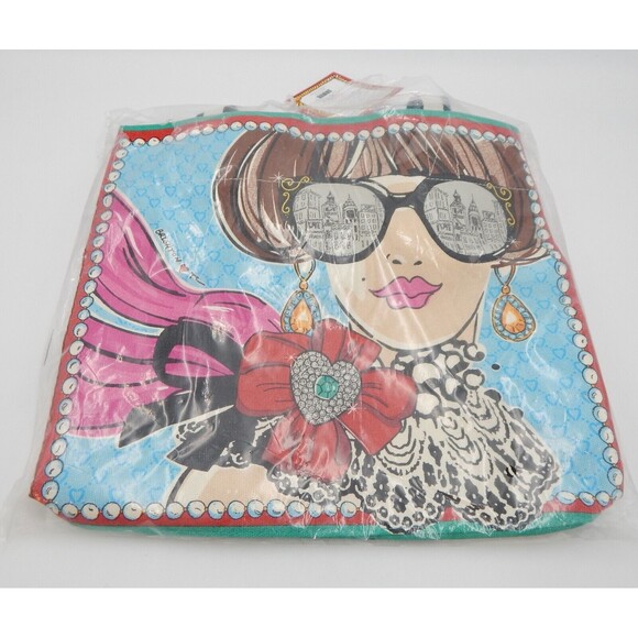 Brighton Sparkle And Shine Tote Bag Canvas Tom Clancy Design Love Shopping NWT - Picture 11 of 14